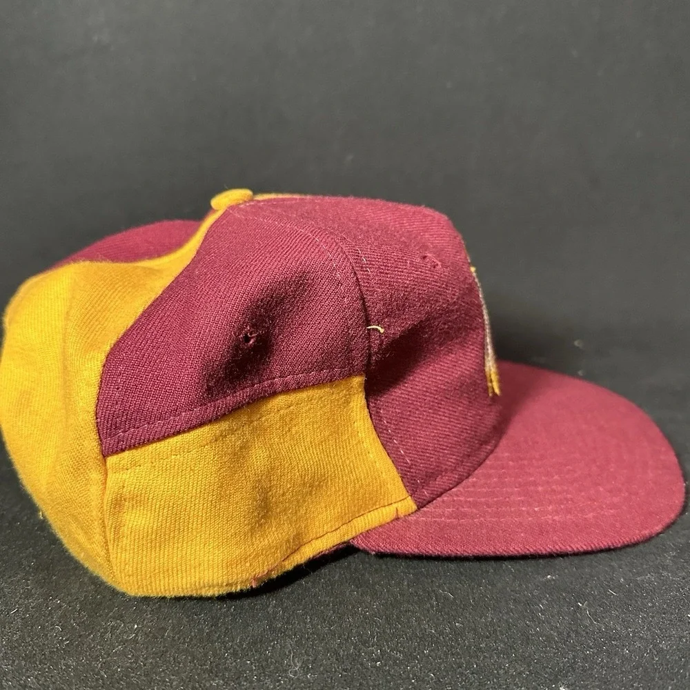 Washington Vintage Football Team NFL Color Block SnapBack Hat 90's Cap
